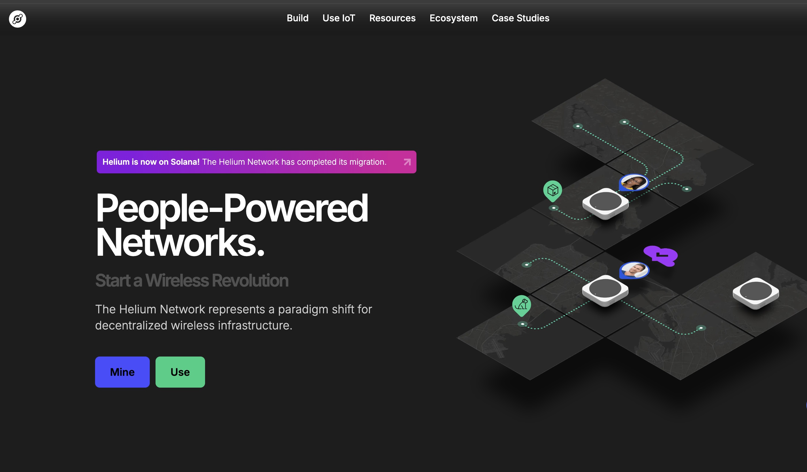Helium Network is one of the top Solana projects