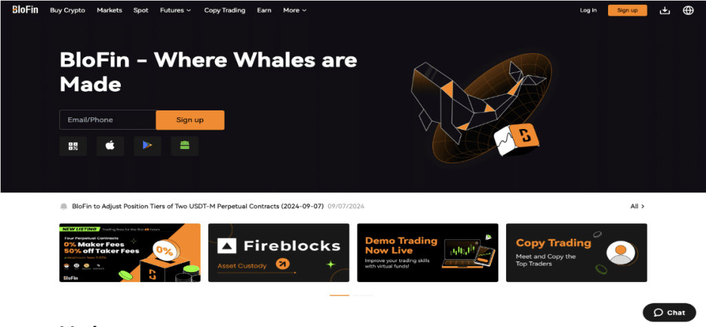 Blofin Home Page